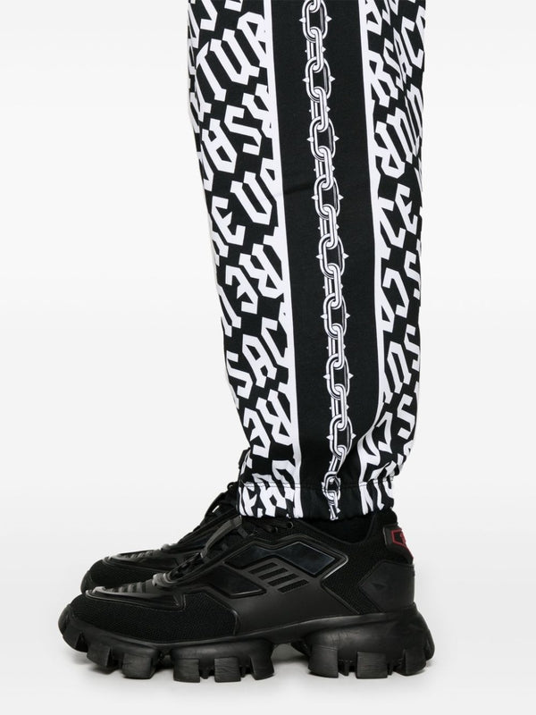 Allover Print Cotton Jogger Pants