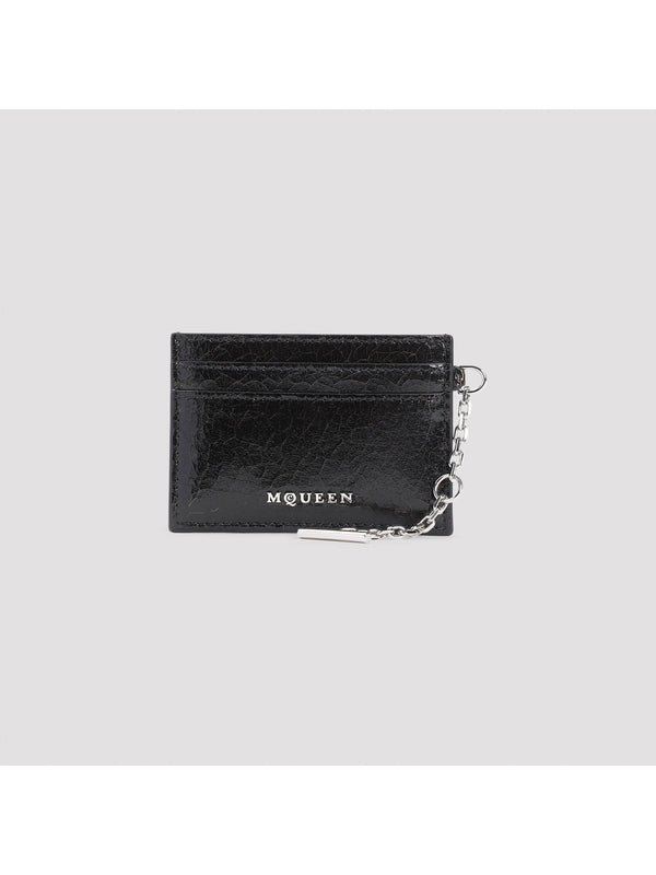 Alexander Mcqueen Black Card Wallet