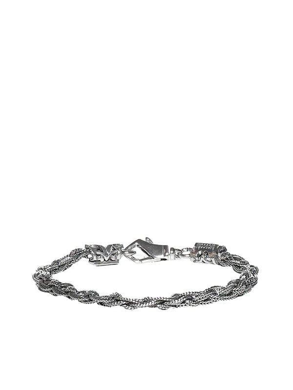 Braided Chain Silver Bracelet