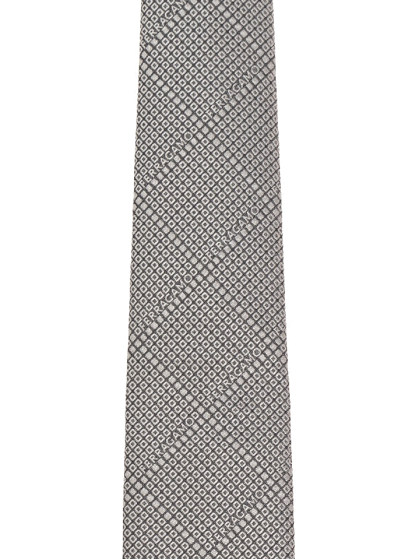 All-Over Gancini Logo Silk Tie