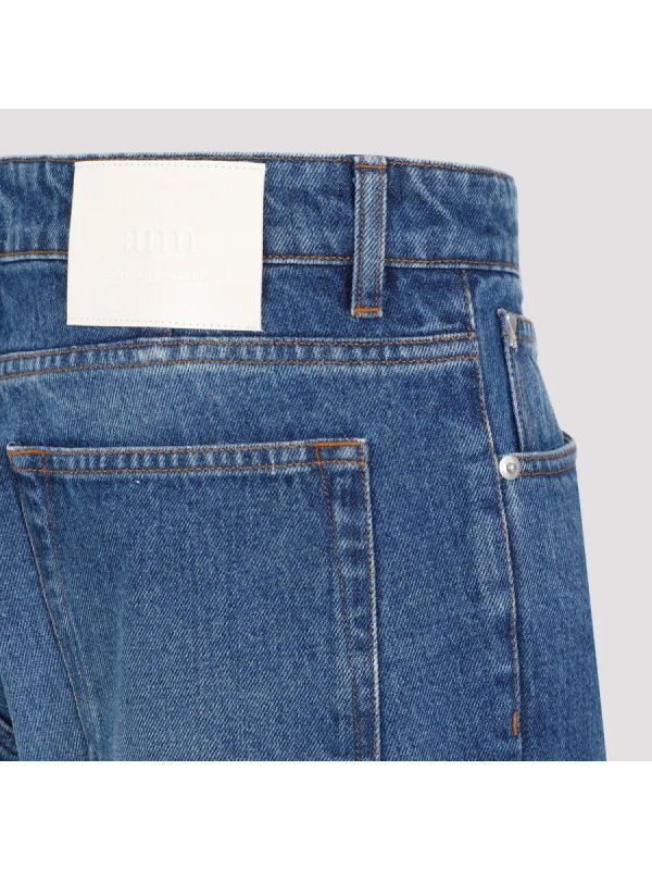 Back Logo Patch Denim Pants