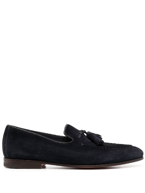 Tassel Detail Suede Loafers