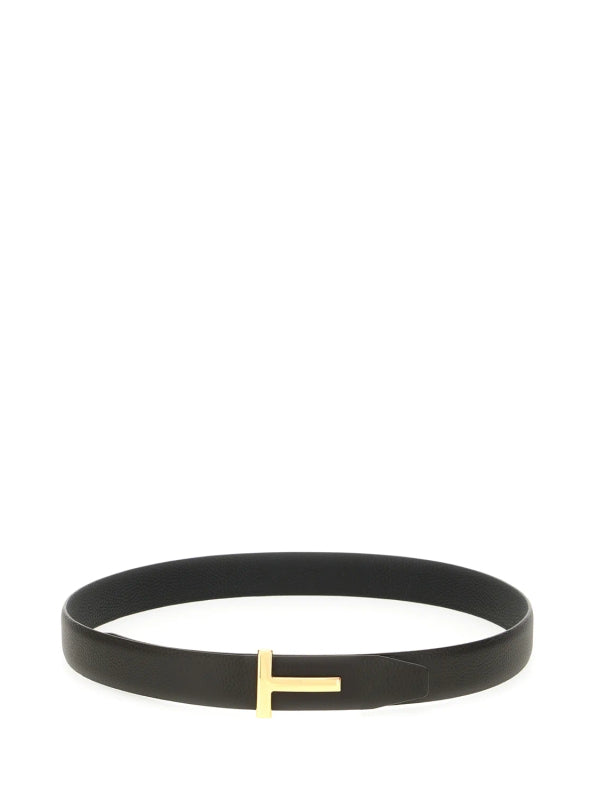 Tom Ford Black Leather Belts