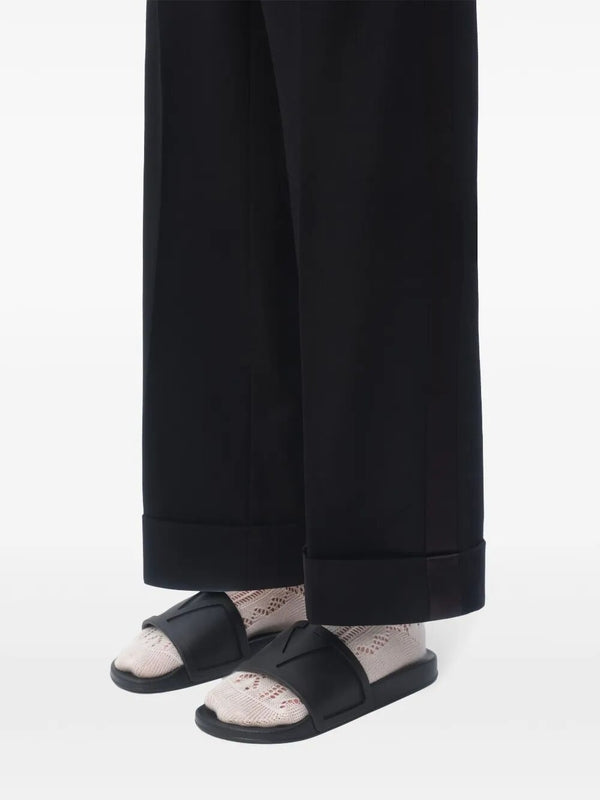 Valentino Black Slides