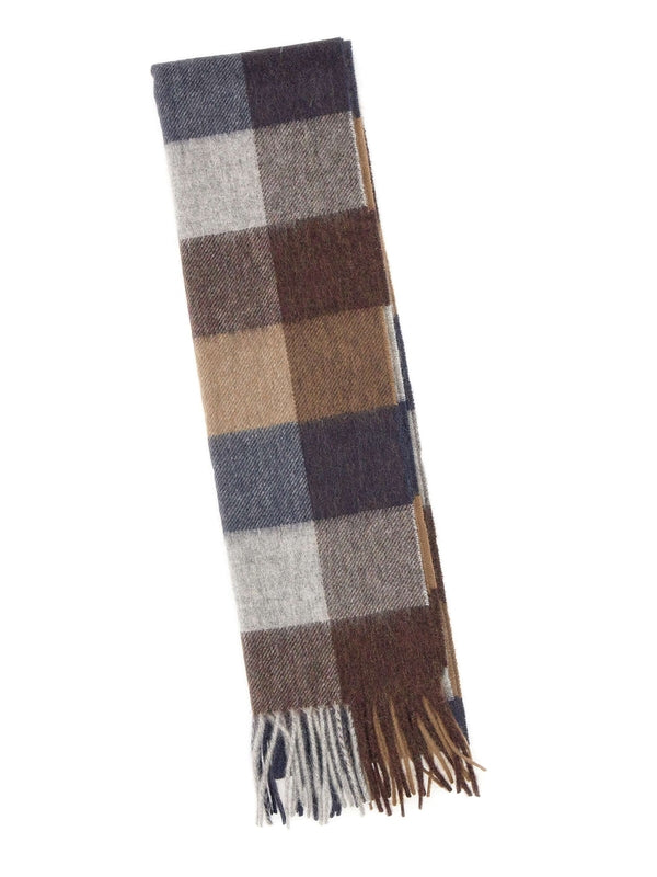 Barbour Checked Multicolor Wool Mufflers