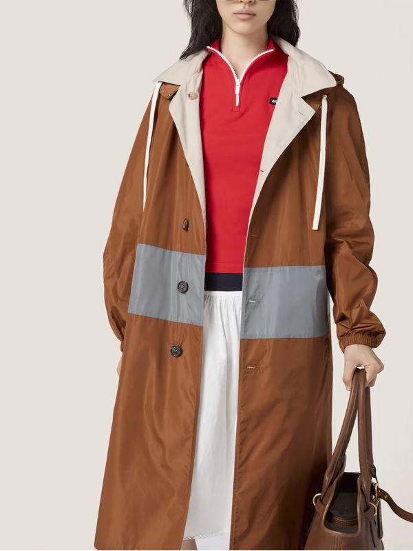 Reversible Oversize Single Cotton Technical Coat