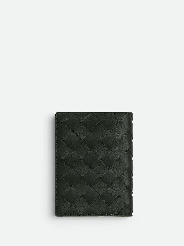 Two-tone Intrecciato Vertical Wallet