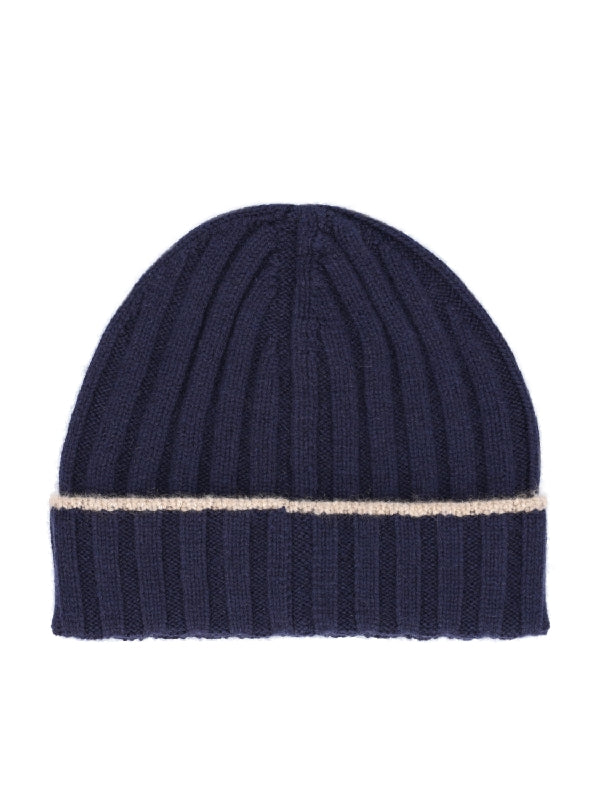 Cashmere Ribbed Beanie