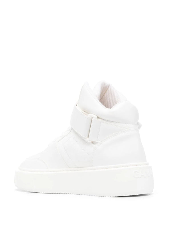 Logo Velcro High-Top Sneakers