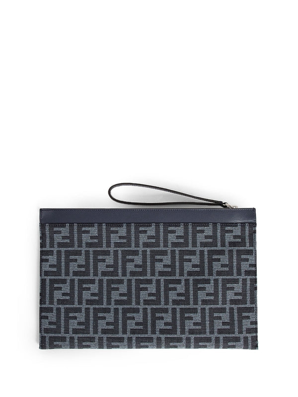 FF Jacquard Medium Clutch Bag