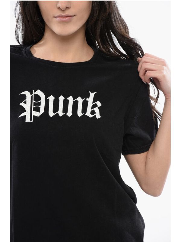 Punk Logo Printing Short Sleeve T-shirt