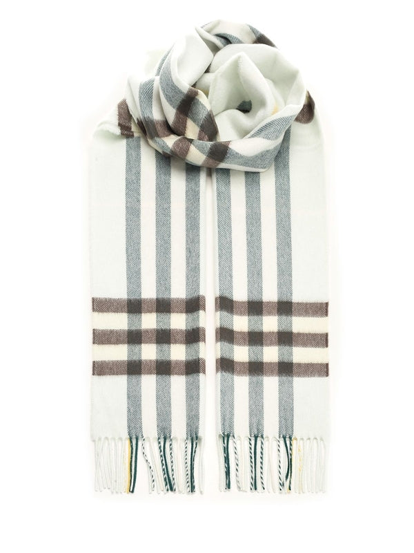 Giant Check Pattern Cashmere Scarf