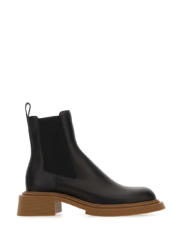 Black Calfskin Chelsea Boots