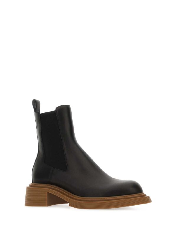 Black Calfskin Chelsea Boots