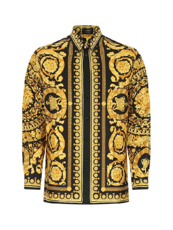 Baroque Pattern Silk Shirt