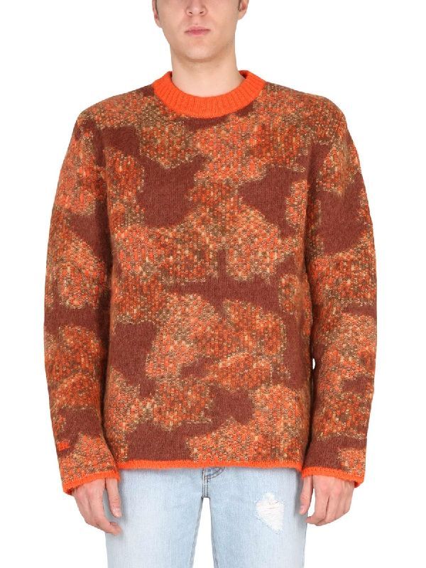 Mohair Blend Jacquard Knit