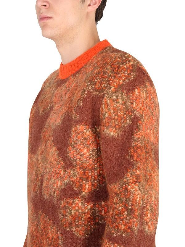 Mohair Blend Jacquard Knit