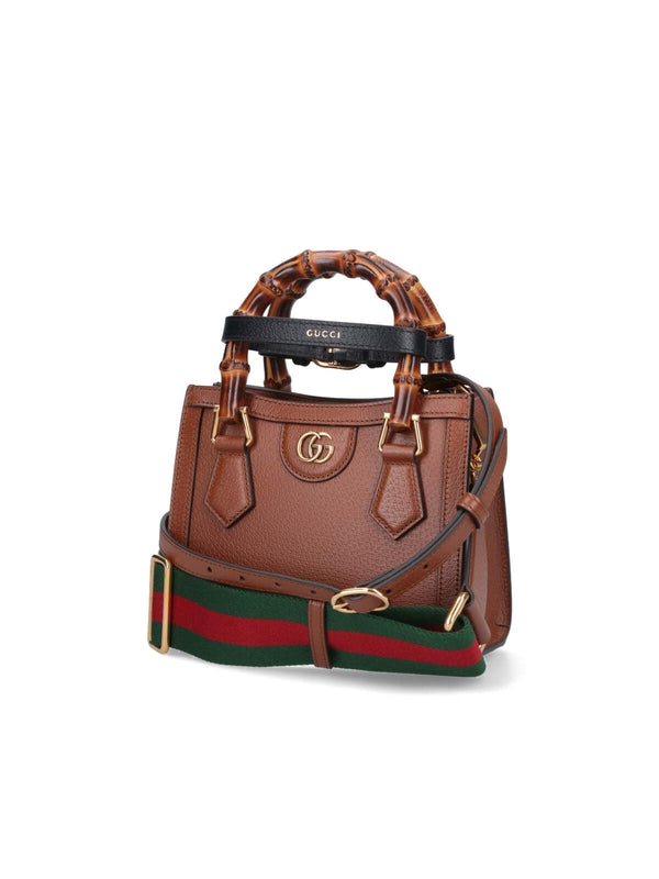 Diana Bamboo Handle Mini Tote Bag