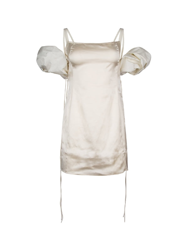 Puff Sleeve Mini Dress