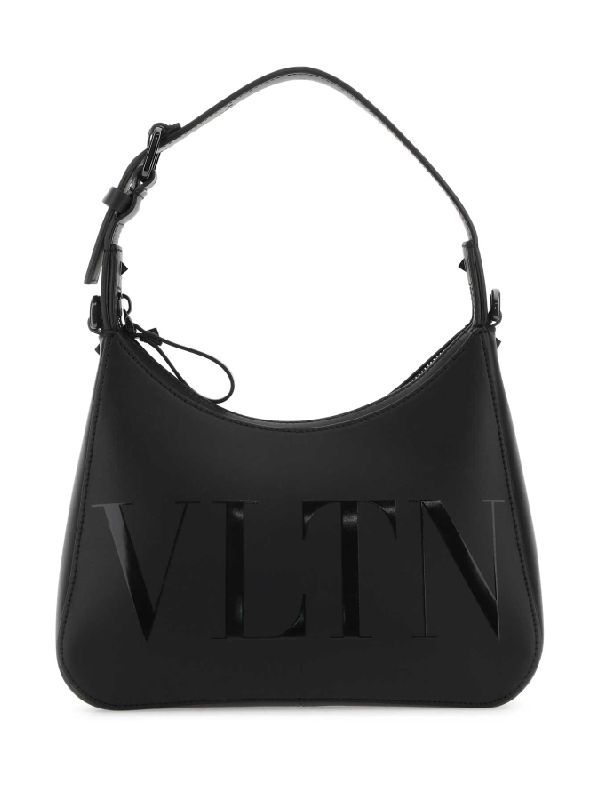 Vltn Logo Printing Leather Tote Bag