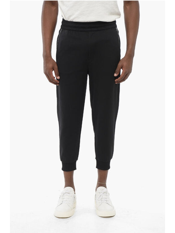 Black Nylon Jogger Pants