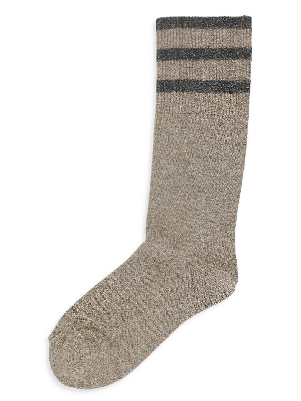 Stripe Cashmere Socks