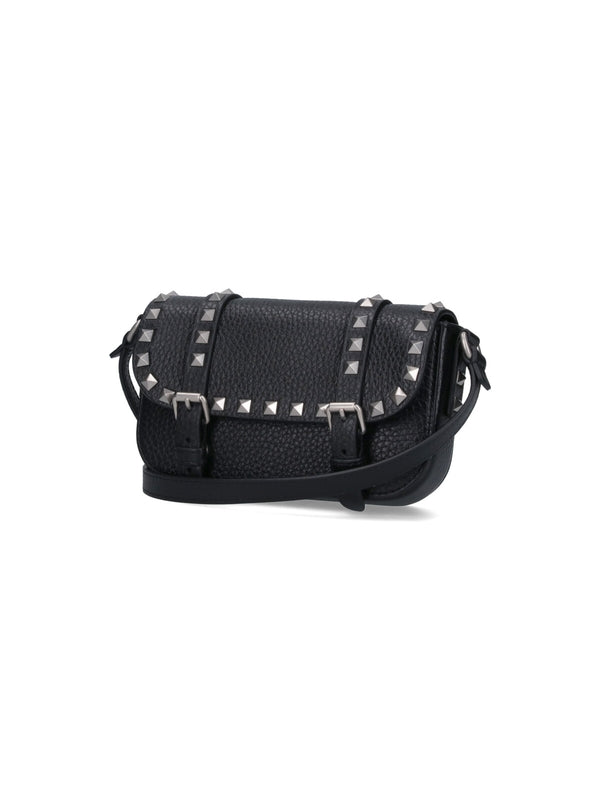 Rockstud Leather Phone Holder Bag