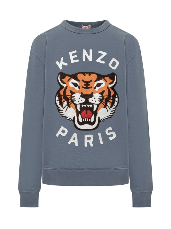 Tiger Logo Cotton Sweatshirt