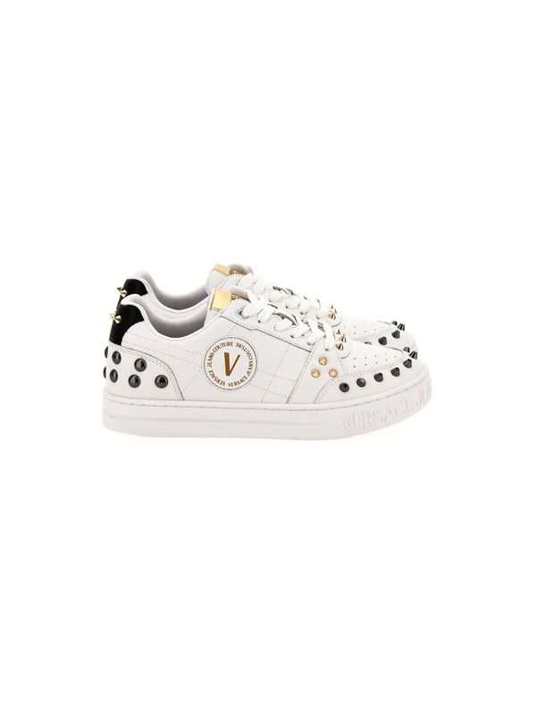 Studded Logo Low-Top Sneakers