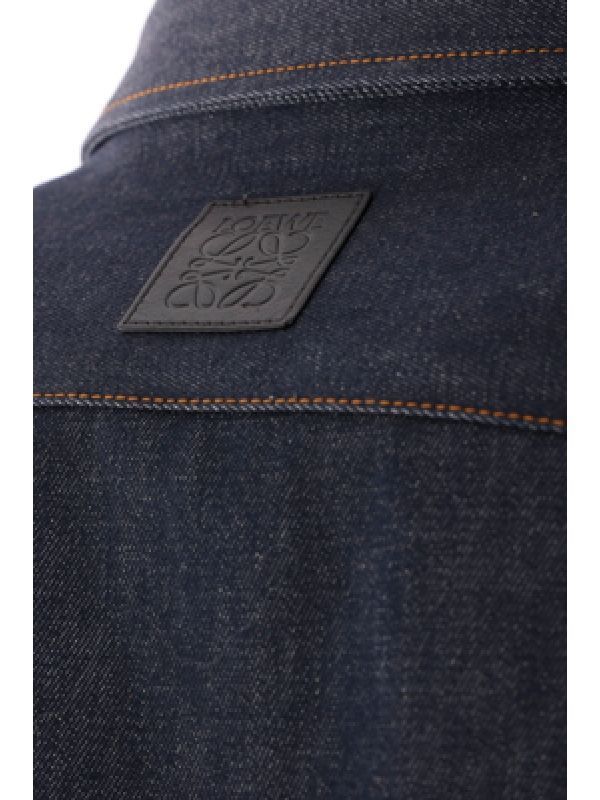 Chain Detail Denim Shirt Dress