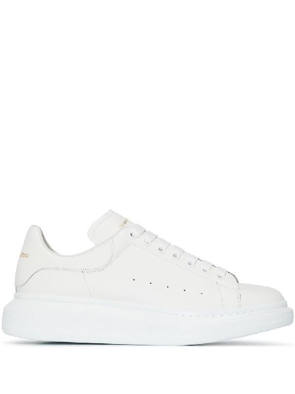 White Leather Oversole Sneakers