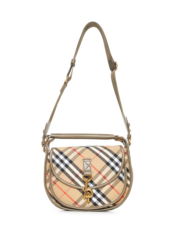 B Clip Check Pattern Shoulder Bag