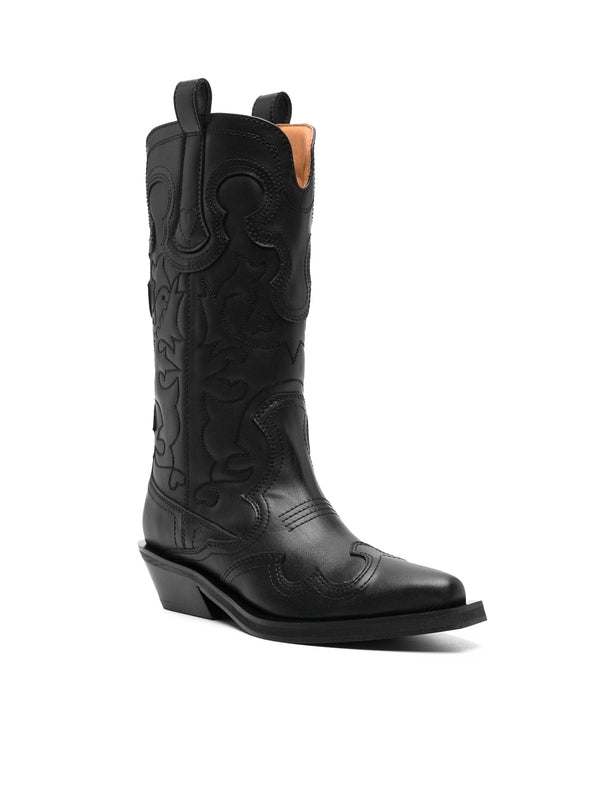 Western Detail Long Boots