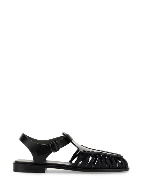 Alaro Leather Cotton Sandals