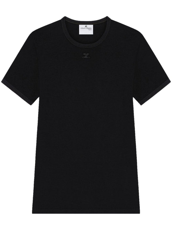 Logo Patch Cotton Short Sleeve T-Shirt