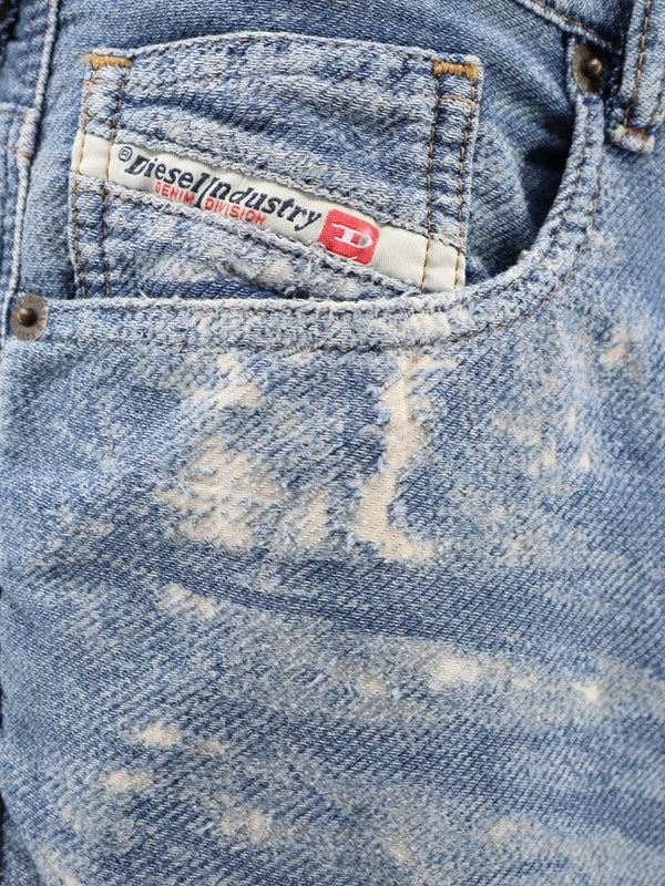 DIESEL - Sire Fsf Distress Denim Pants - Jente