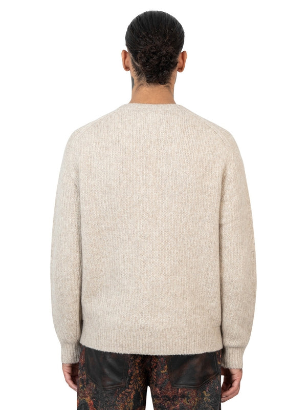 Beige Cotton Alpaca Knit