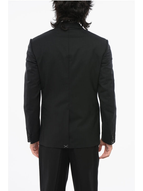 Versace Black Tailored Jackets