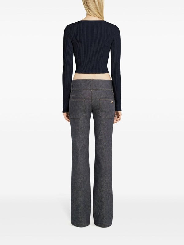 Cotton Wool V-neck Cardigan