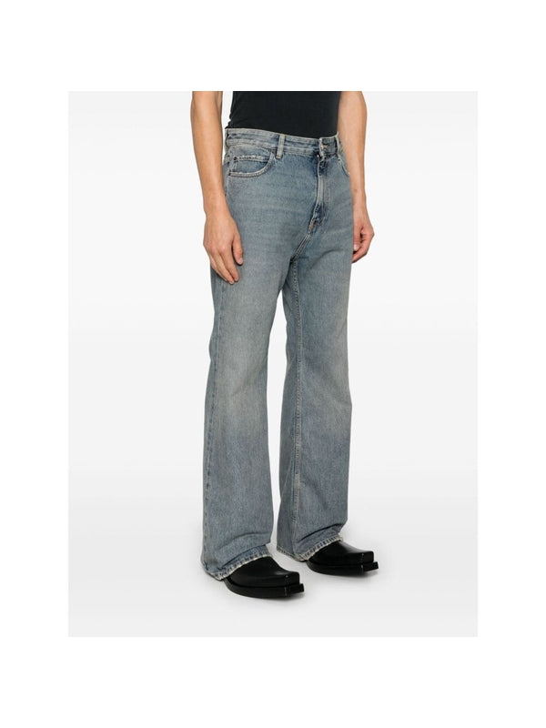 BALENCIAGA - Straight Washing Denim Pants - Jente