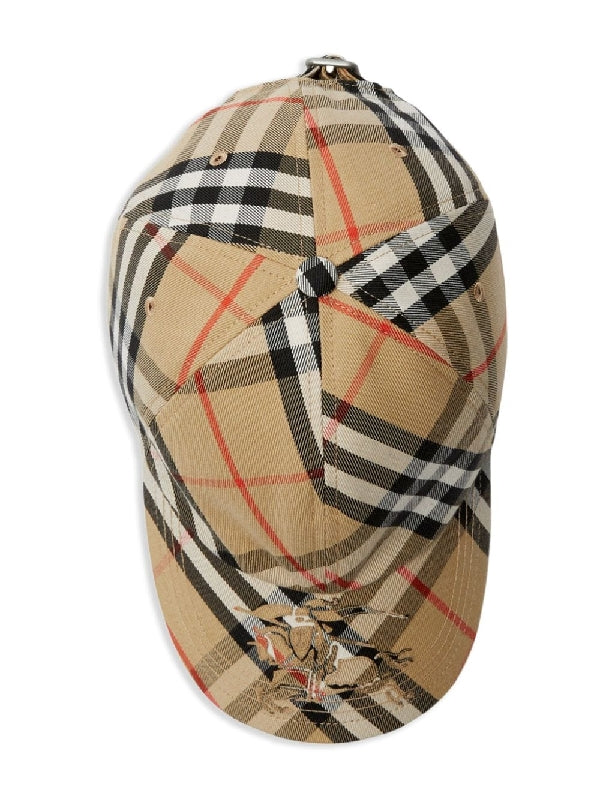 Ekd Check Cotton Blend Ball Cap