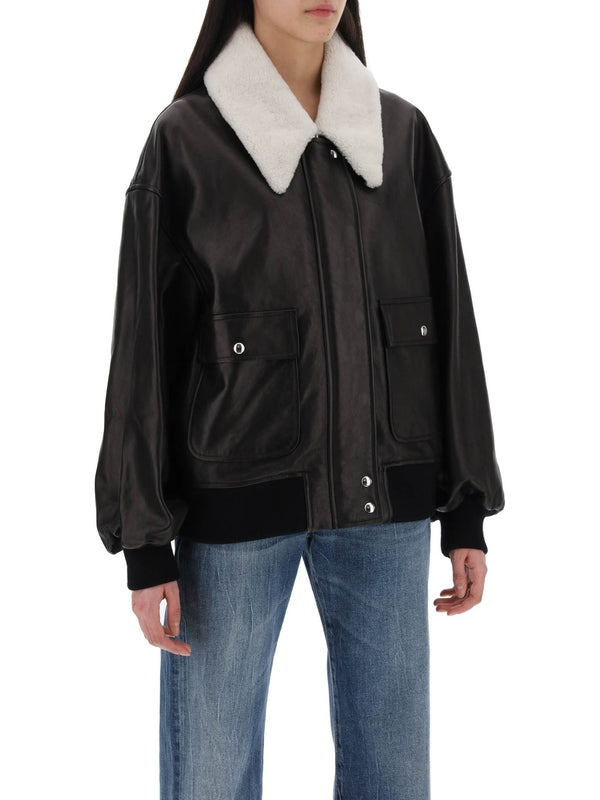 KHAITE - Shellar Leather Jacket - Jente