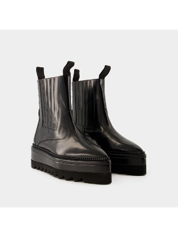 Stud Platform Chelsea Boots