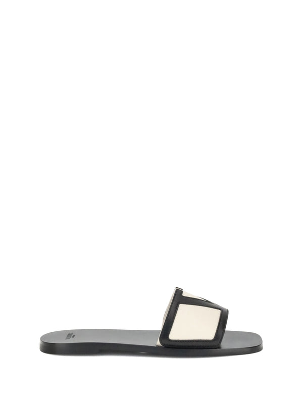 Valentino Black Slides