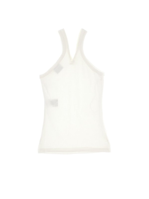 Stretch Cotton Sleeveless Top