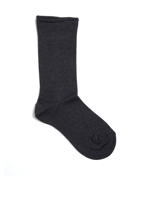 Black Cashmere Silk Socks