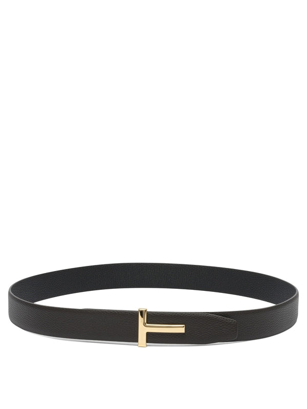 Tom Ford Brown Leather Belts