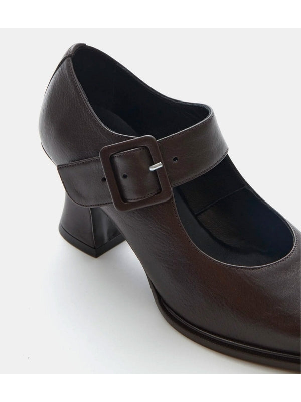 Paloma-Wool Brown Pumps Heels