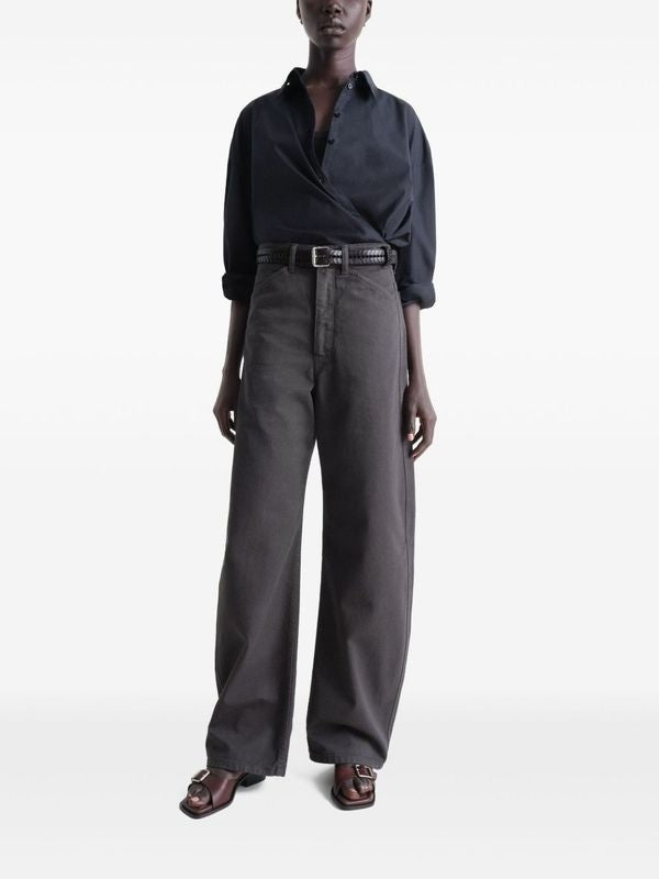 Twist Cotton Denim Pants
