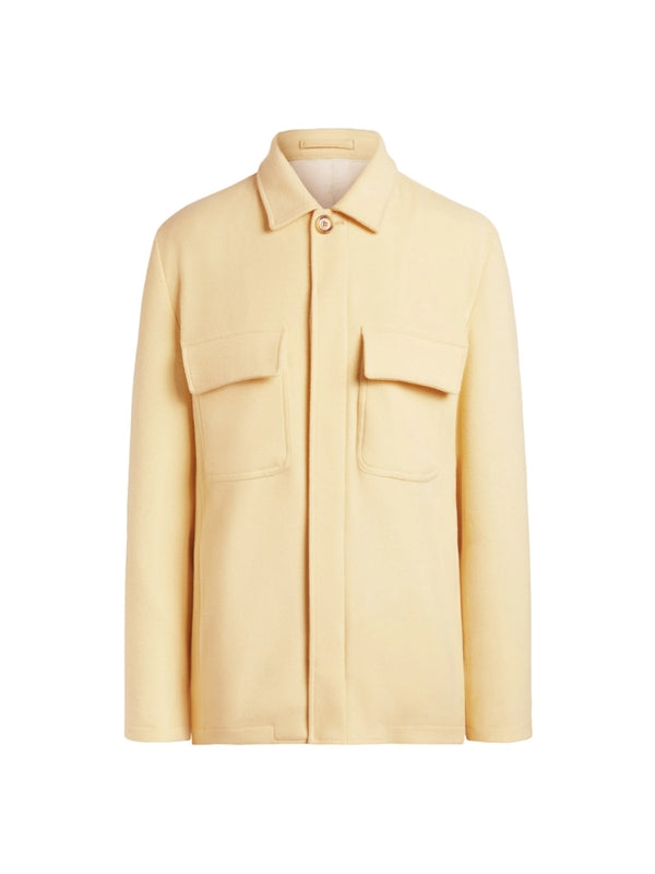 Wool Cashmere Shirt Jacket